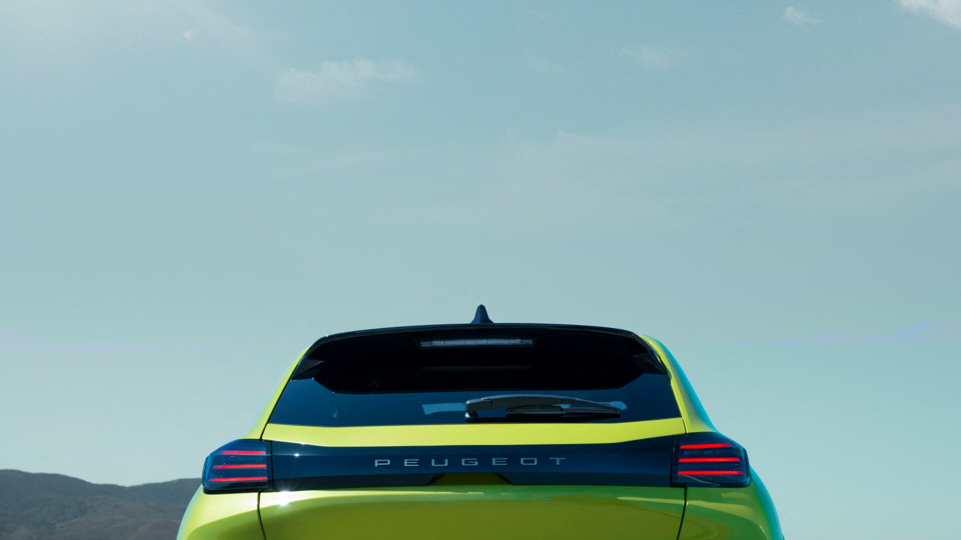 Vue arrière de la PEUGEOT 208